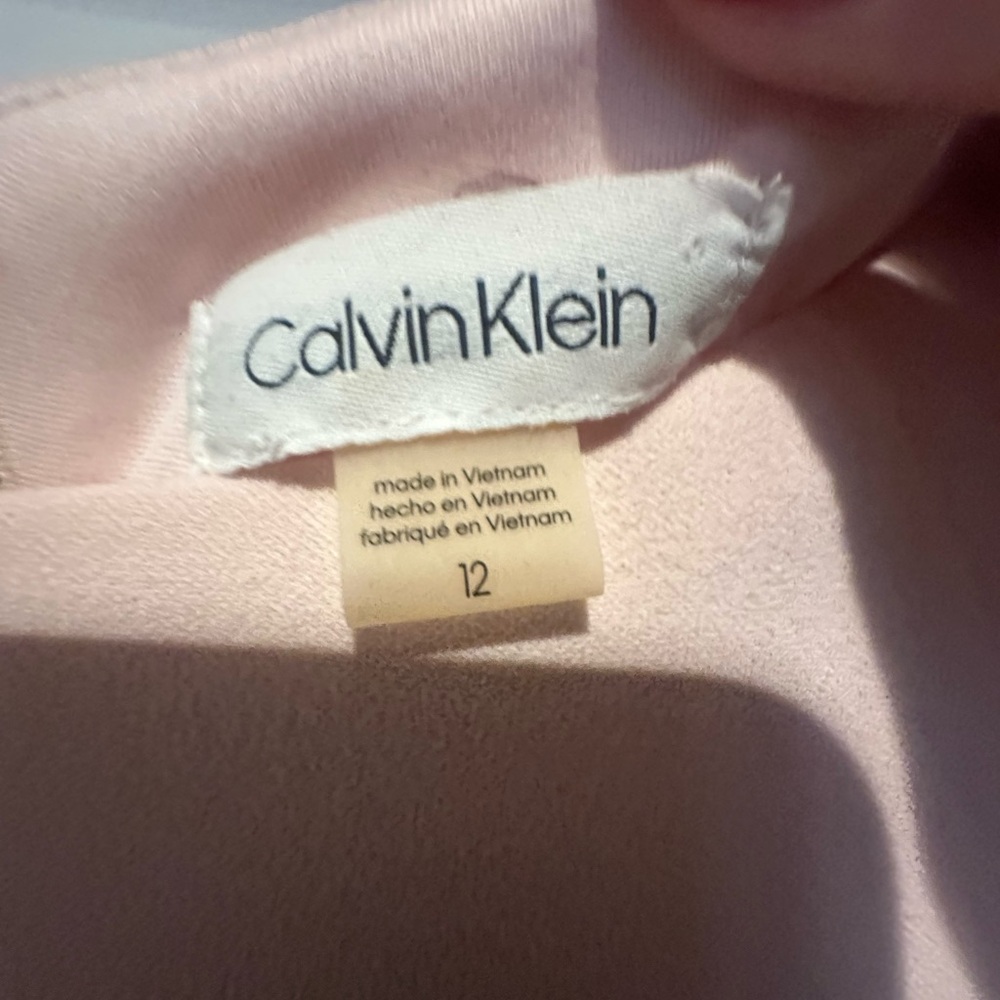 Calvin Klein Pink and Black Long Sleeve Dress - Picture 3 of 3